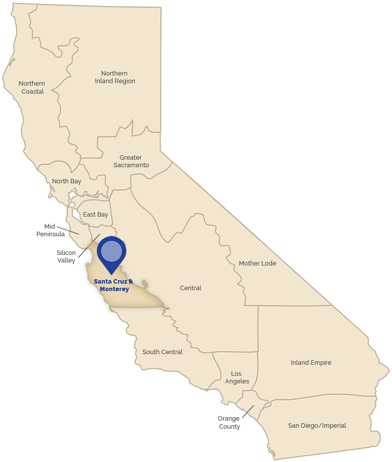 Map Santa Cruz Monterey Hover